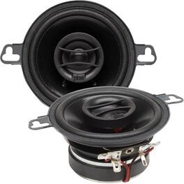 Powerbass - S-3502 - 3.5" Coaxial OEM Replacement Speakers - Pair - Black/Gray