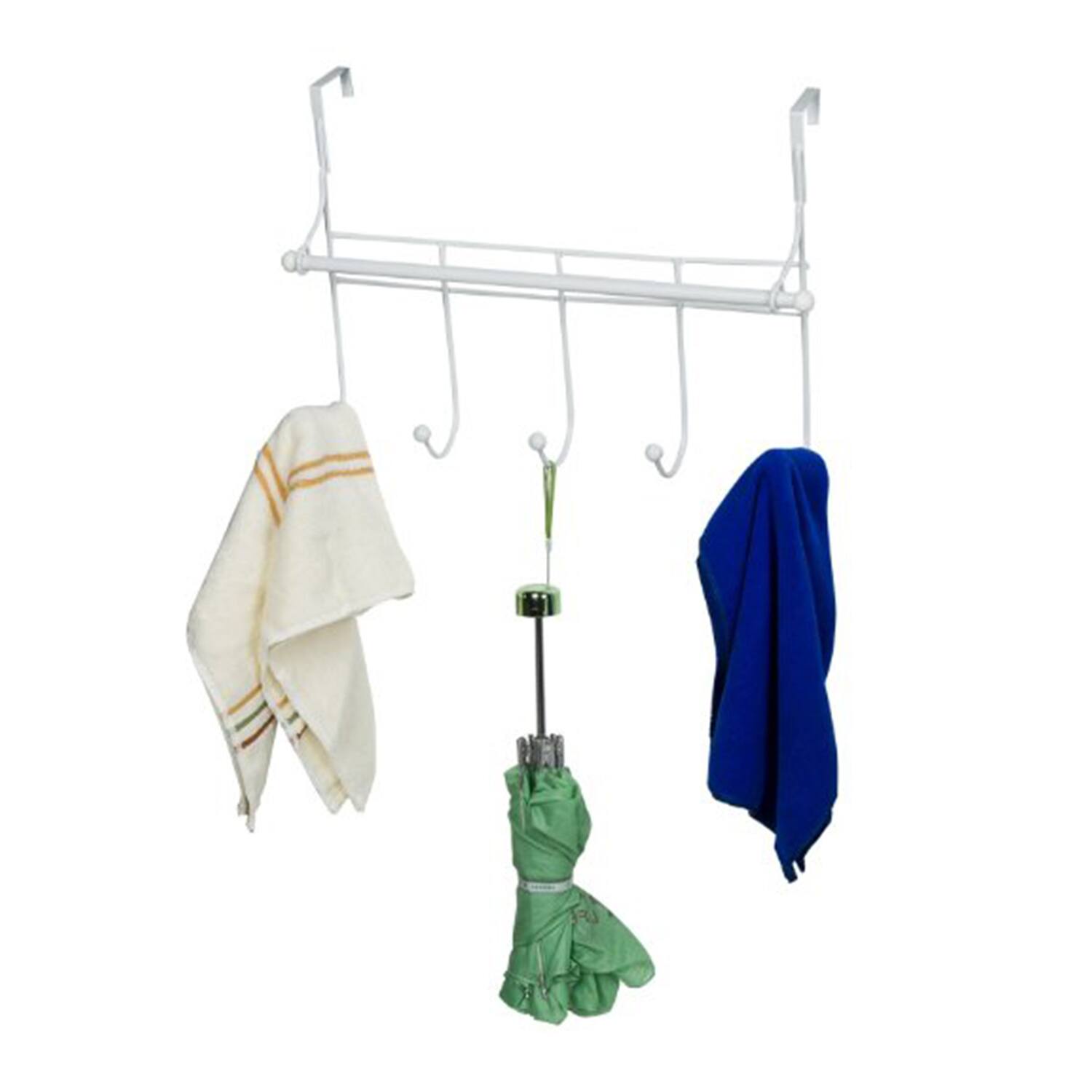 Alt View 4. Furinno - Yijin Back Door Hanging Hooks - White.