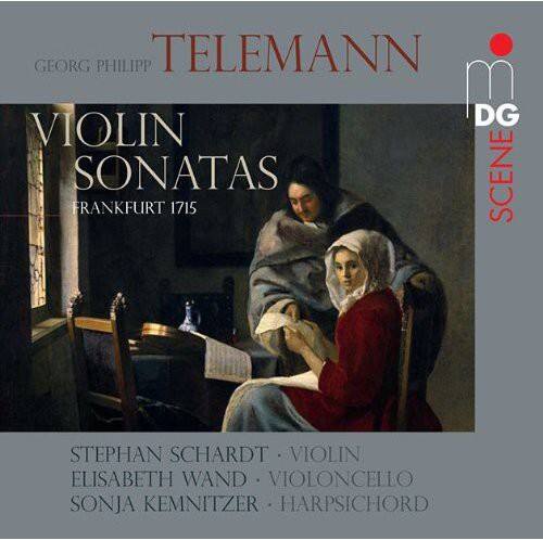 GEORG PHILIPP TELEMANN  
VIOLIN SONATAS  
FRANKFURT 1715  

STEPHAN SCHARDT • VIOLIN  
ELISABETH WAND • VIOLONCELLO  
SONJA KEMNITZER • HARPSICHORD  

DG  
SCENE