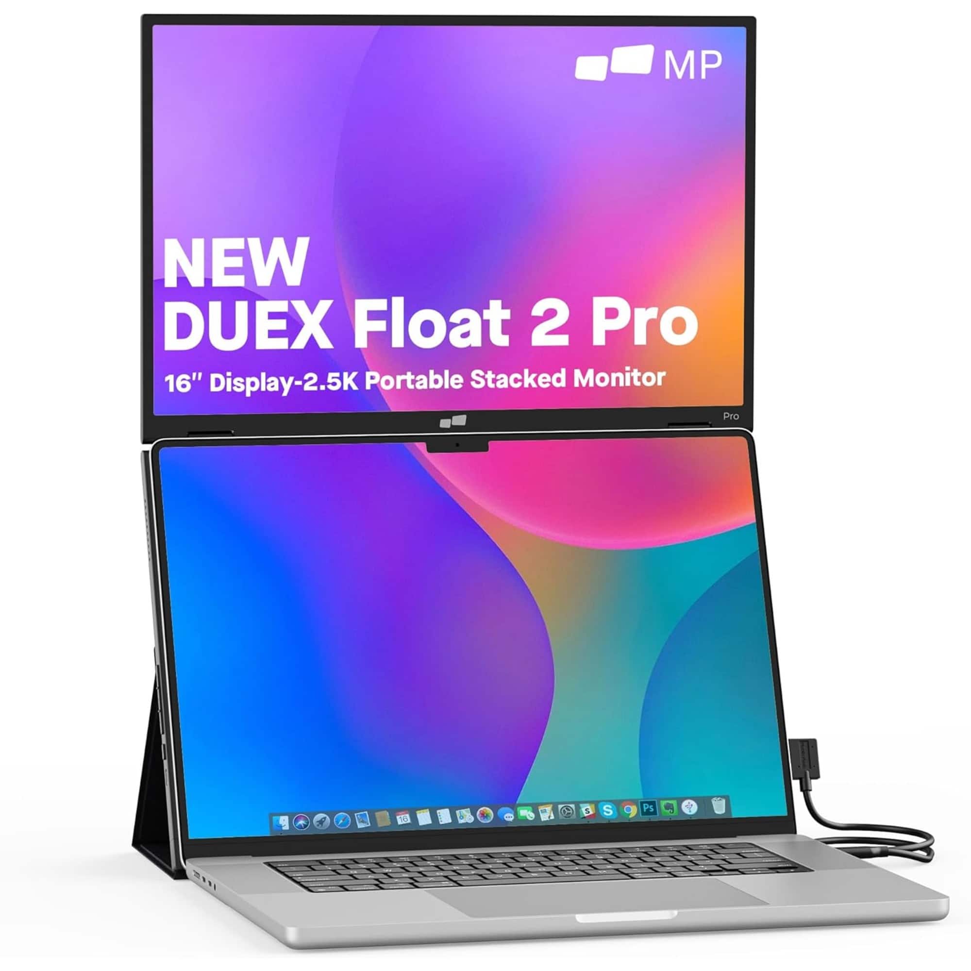 DUEX Float 2.0 PRO 16インチ WQXGAモニター Duex Float 2 & Pro Portable Stacked Extra Screen for Laptop