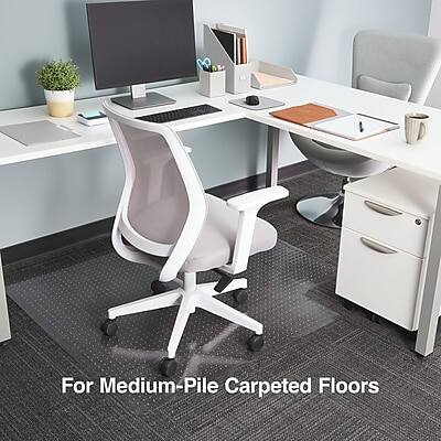 For Medium-Pile Carpeted Floors