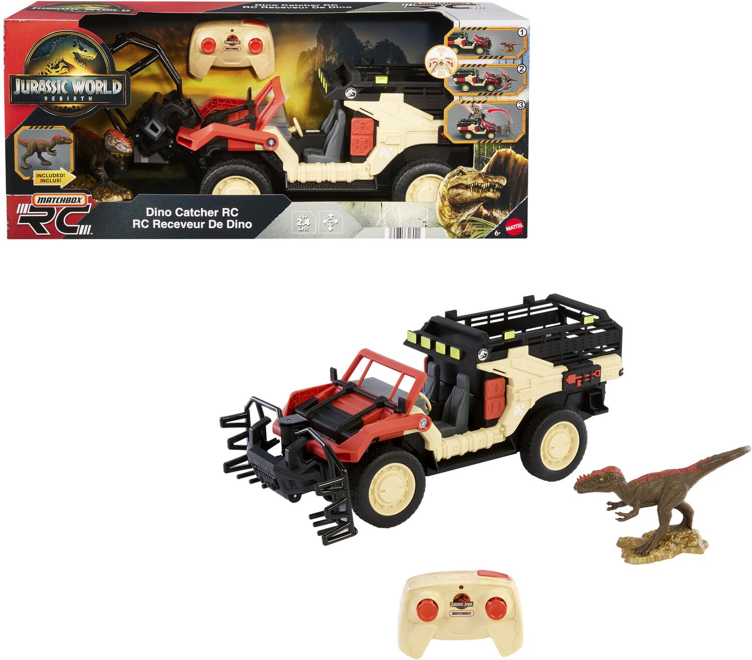 Matchbox Jurassic World: Rebirth Dino Catcher RC Vehicle - COLLECTABLES - Mattel