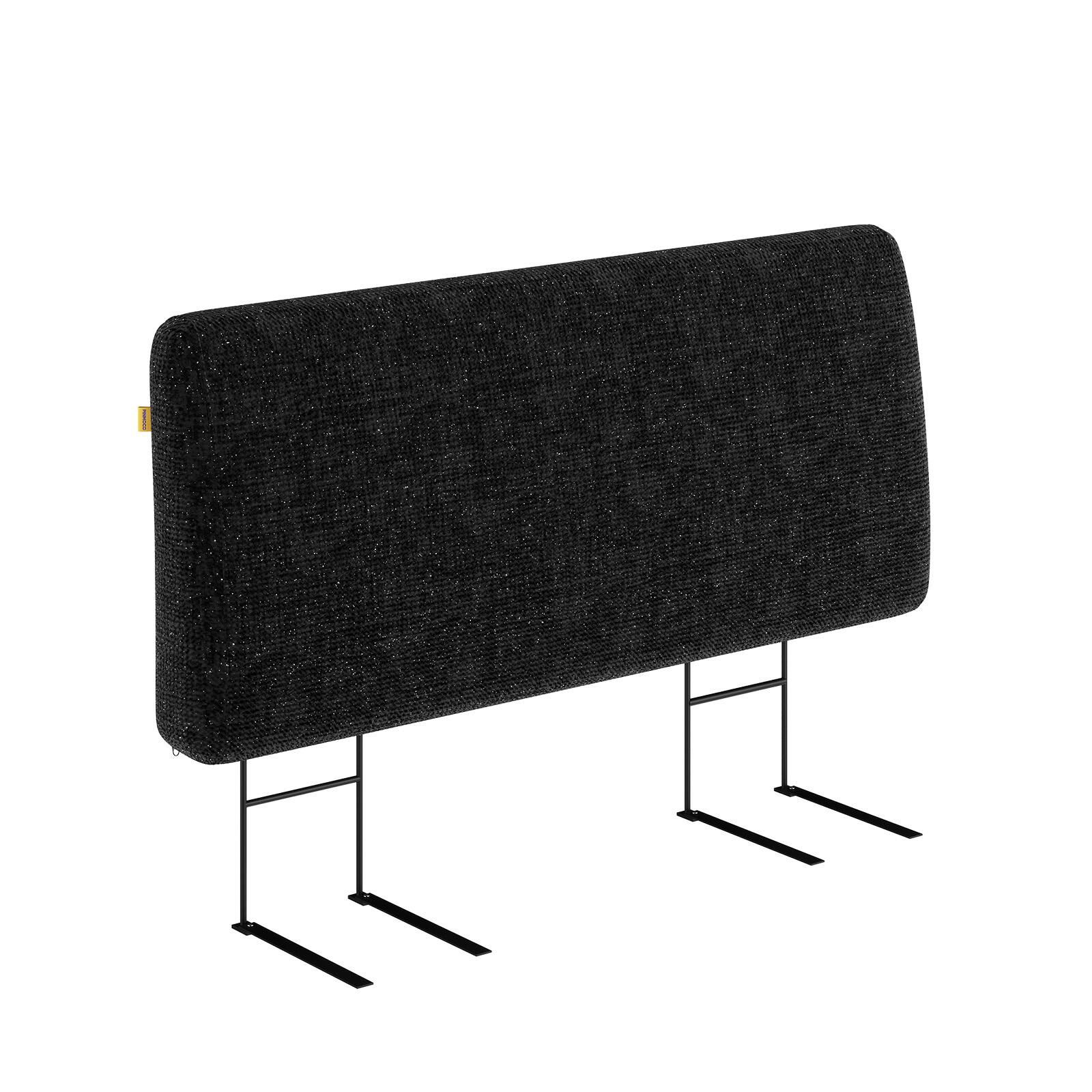 Alt View 4. Pinmoco - 6.3 inch Ergonomic Upholstered Soft Headboard Foam Headboard Headboard - Starry Black.