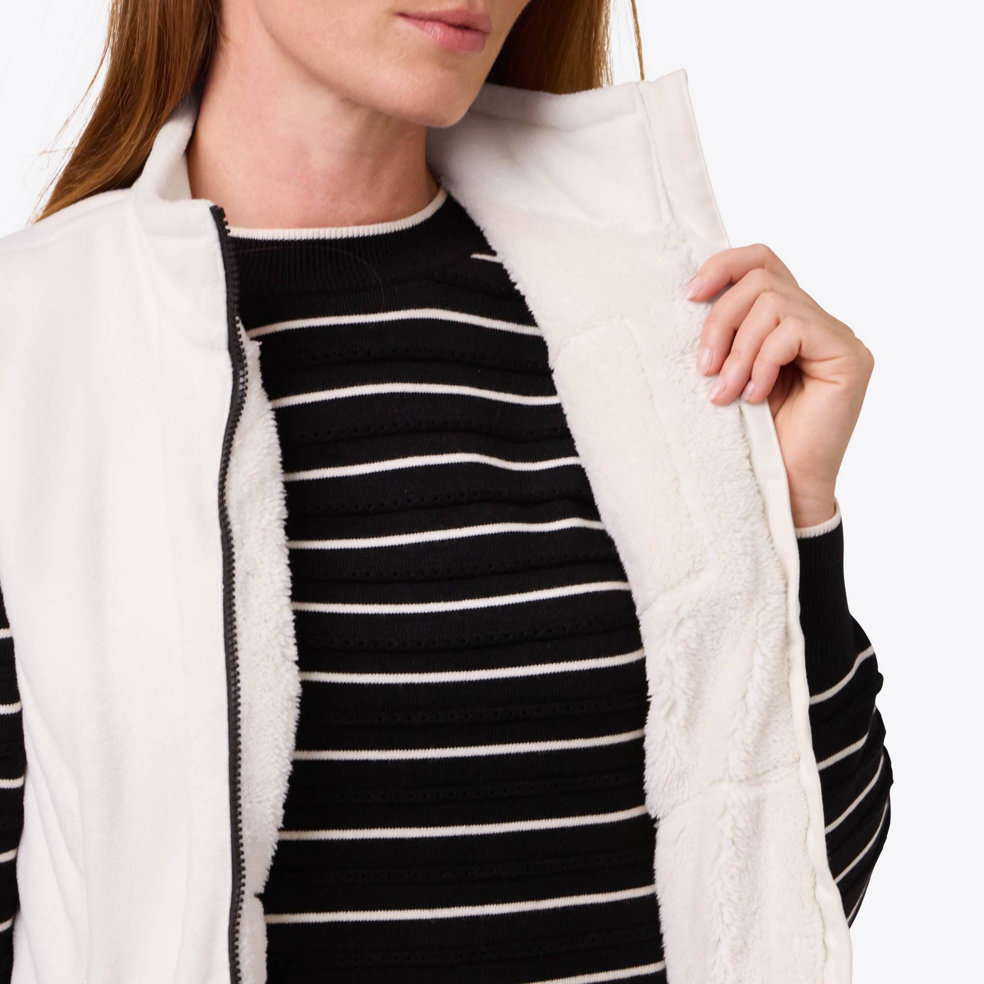 Alt View 4. Mobile Warming - Women's Trek 2.0 Heated Fleece Vest - Cream.