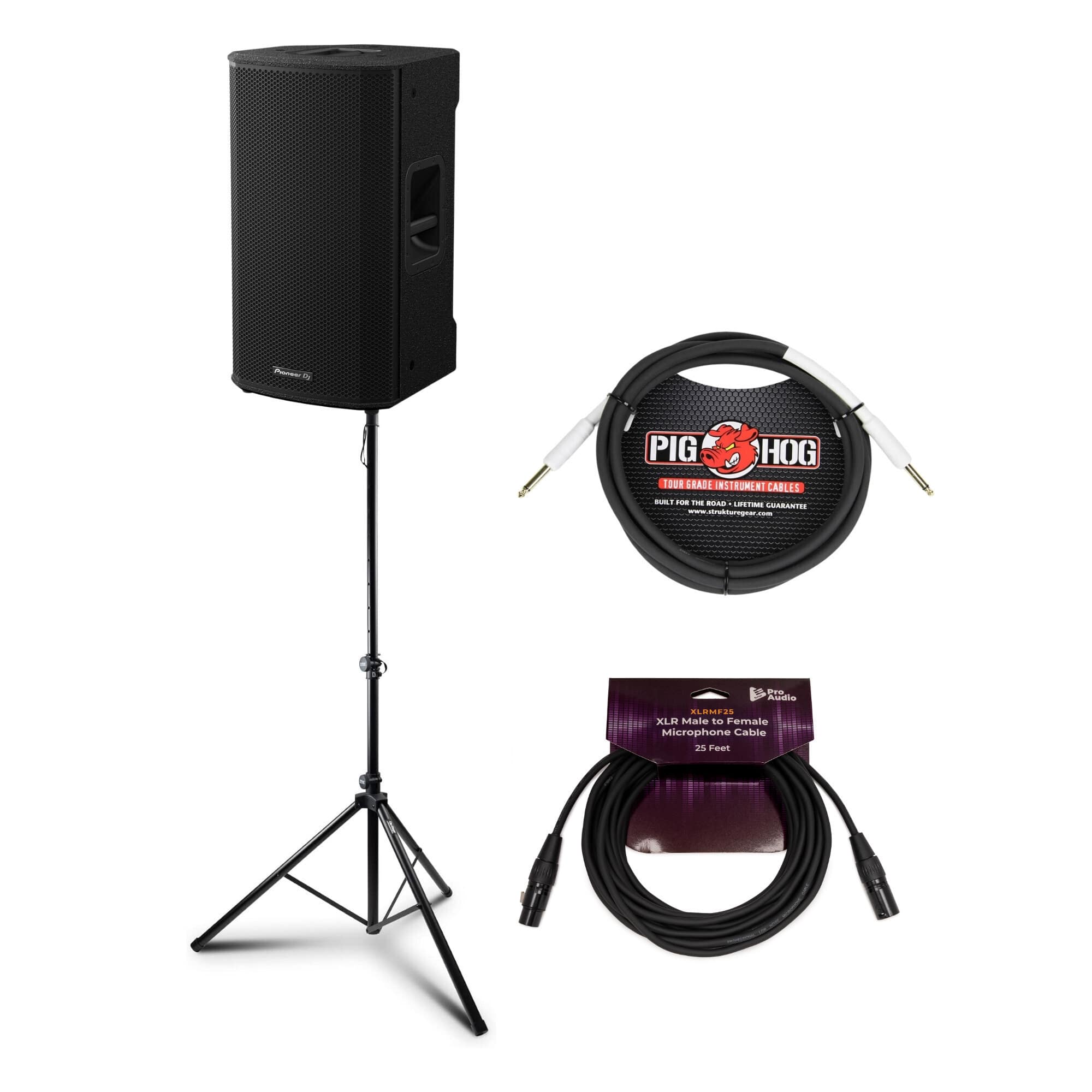 Pioneer DJ - XPRS122 12 in. Active 2-Way Loudspeaker with Tripod Speaker Stand