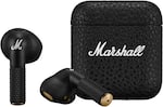 Front. Marshall - Minor IV True Wireless In-Ear Bluetooth Earbuds with Microphone for Calls - Black.