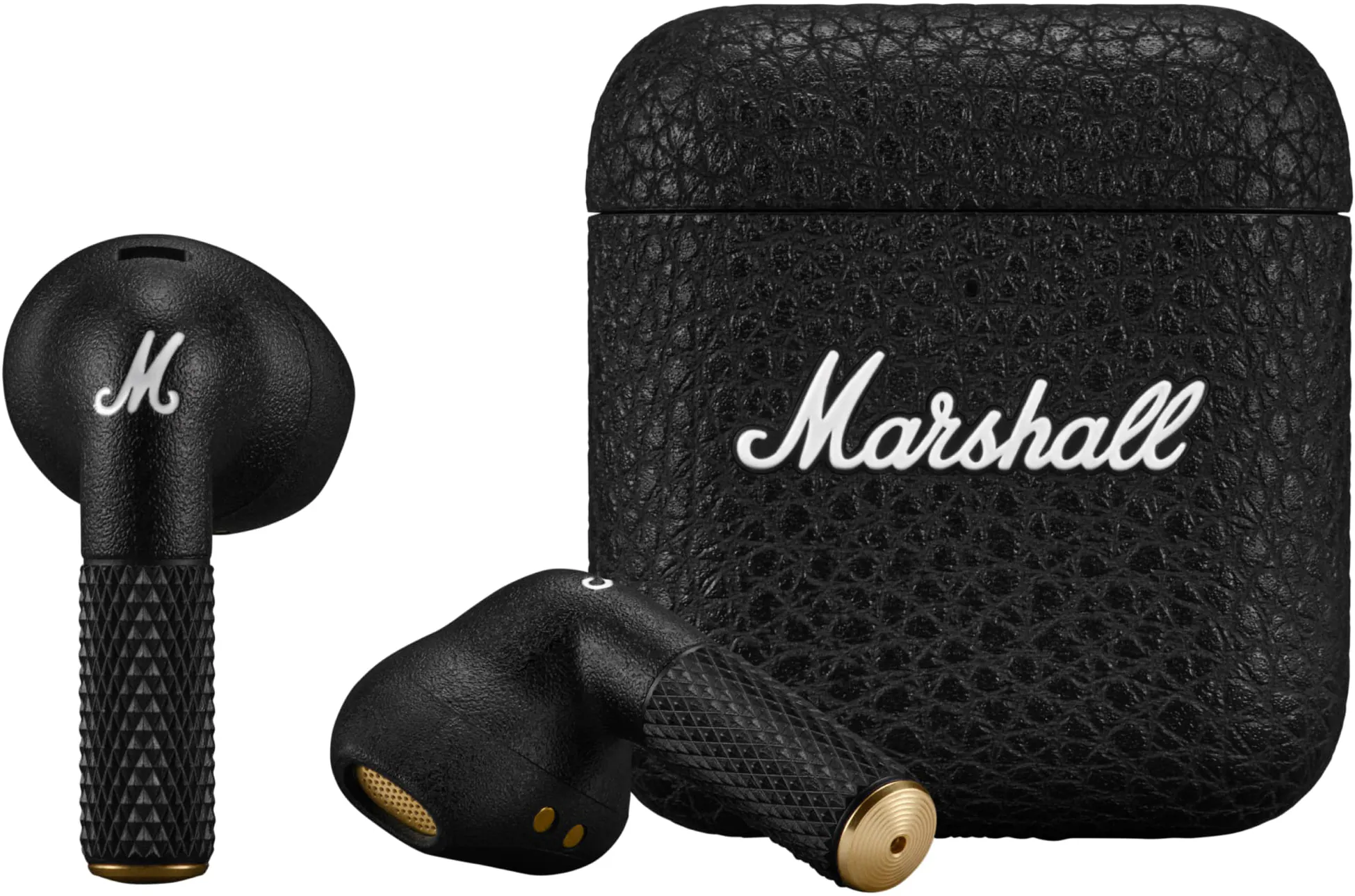 Front. Marshall - Minor IV True Wireless Earbuds - Black.