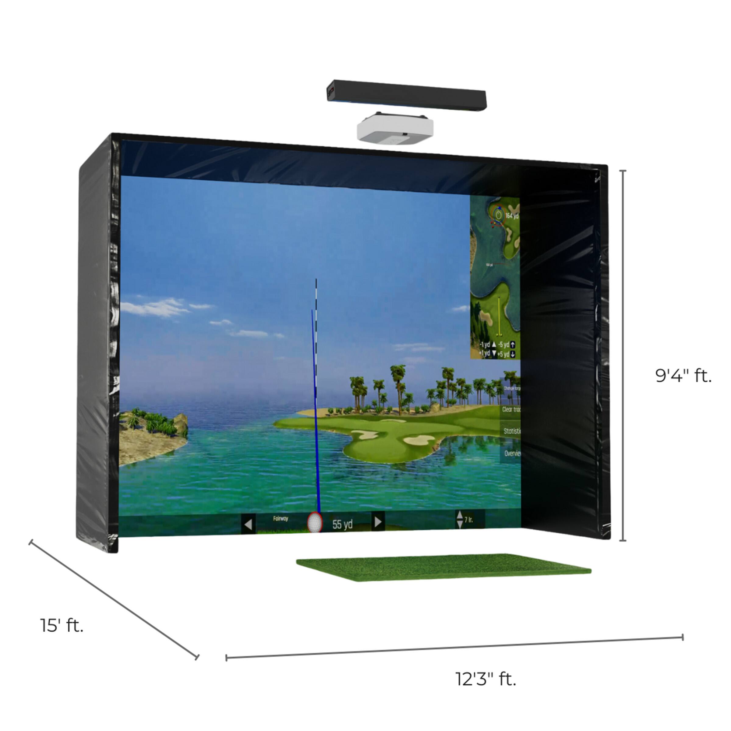 Angle View: OptiShot - Galaxy Golf Simulator Pro Bundle - Multicolor