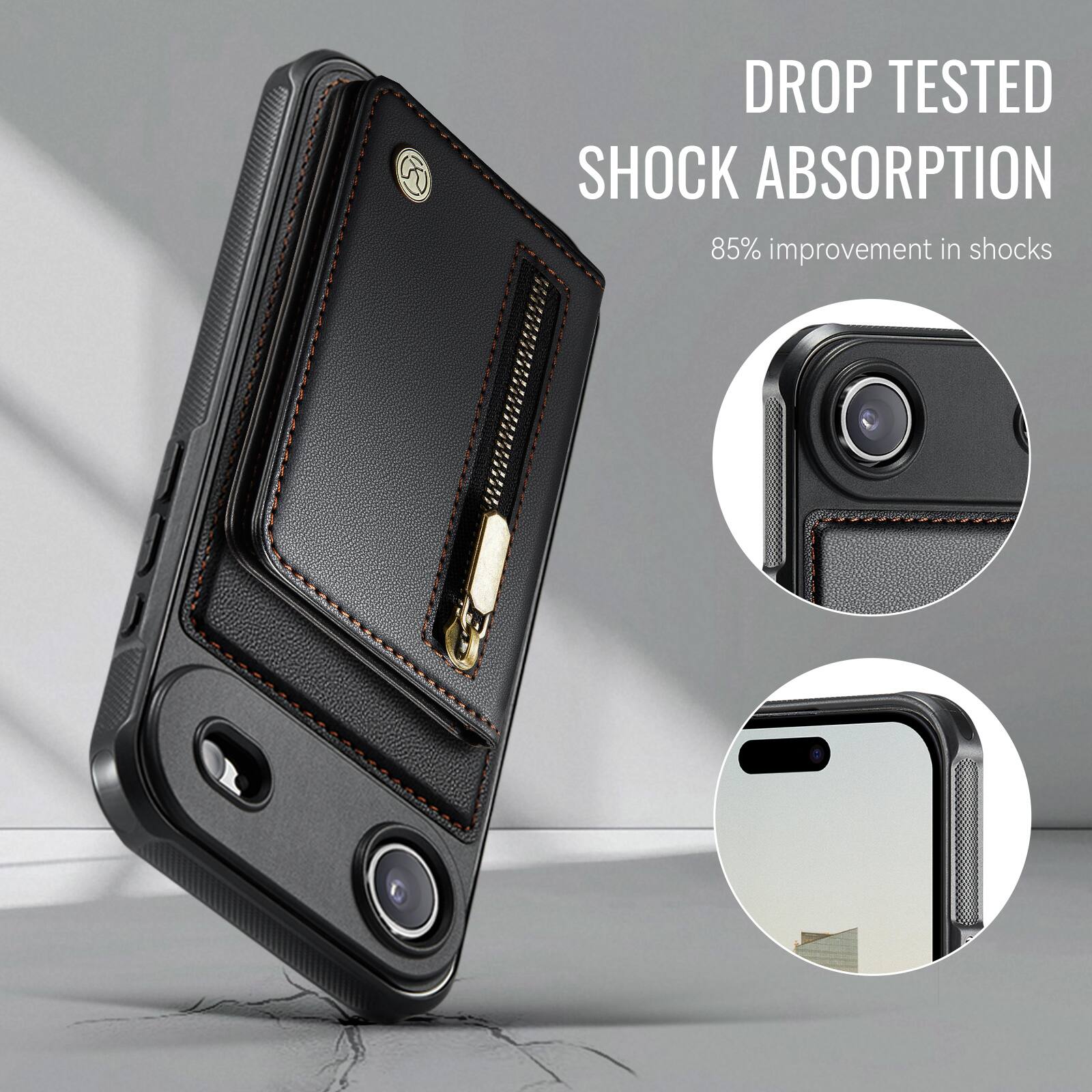 DROP TESTED SHOCK ABSORPTION  
85% improvement in shocks