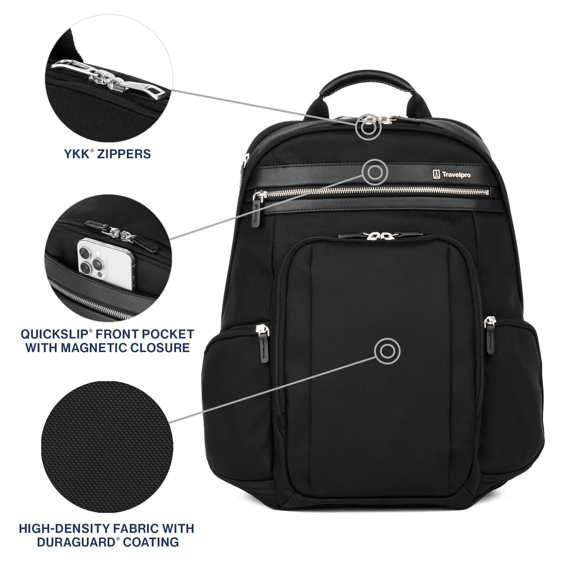 YKK® ZIPPERS

QUICKSLIP® FRONT POCKET WITH MAGNETIC CLOSURE

HIGH-DENSITY FABRIC WITH DURAGUARD® COATING