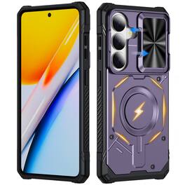 UUCOVER - Magnetic Case for Samsung Galaxy S26,Shockproof TPU+PC Case Compatible with Mag Safe Rugged Sliding Lens Cover - Light Purple