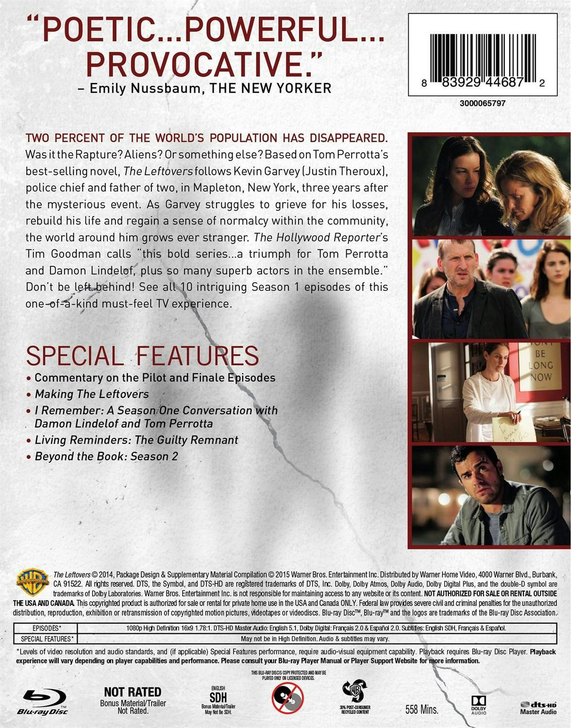 Back. Leftovers, The: The Complete First Season [Blu-ray].