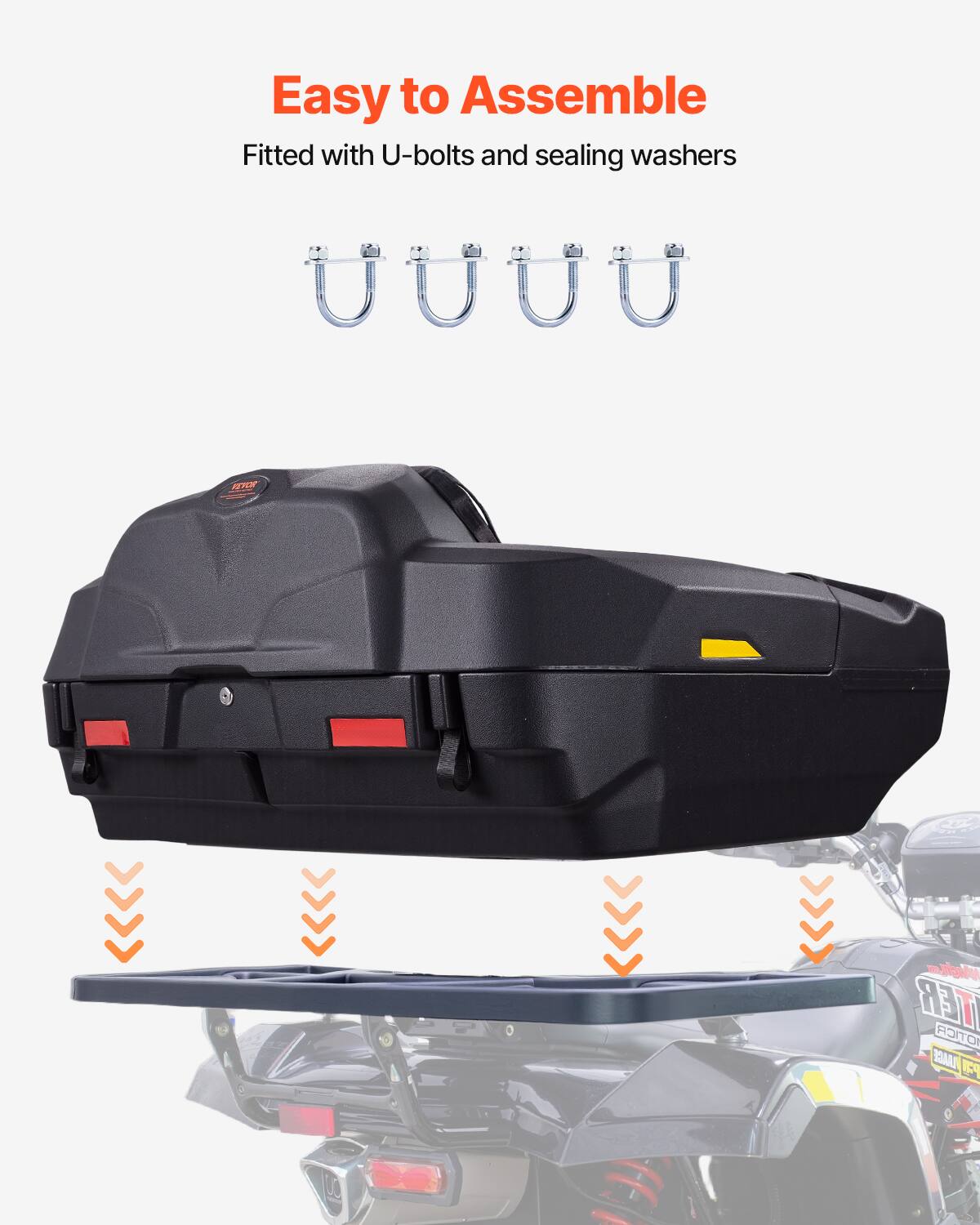 Easy to Assemble  
Fitted with U-bolts and sealing washers