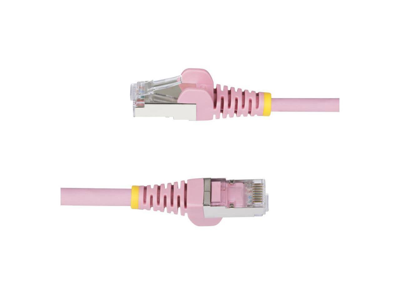 Alt View 2. StarTech.com - StarTech 1ft Pink CAT6a Ethernet Cable Model NLPN-1F-CAT6A-PATCH.