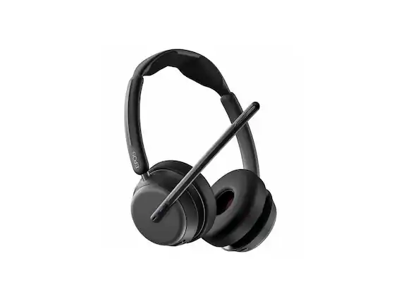 Front. EPOS - EPOS IMPACT 1060T Headset - Stereo - Wireless - Bluetooth - On-ear - Binaural - Circumaural - Noise Canceling - Black.