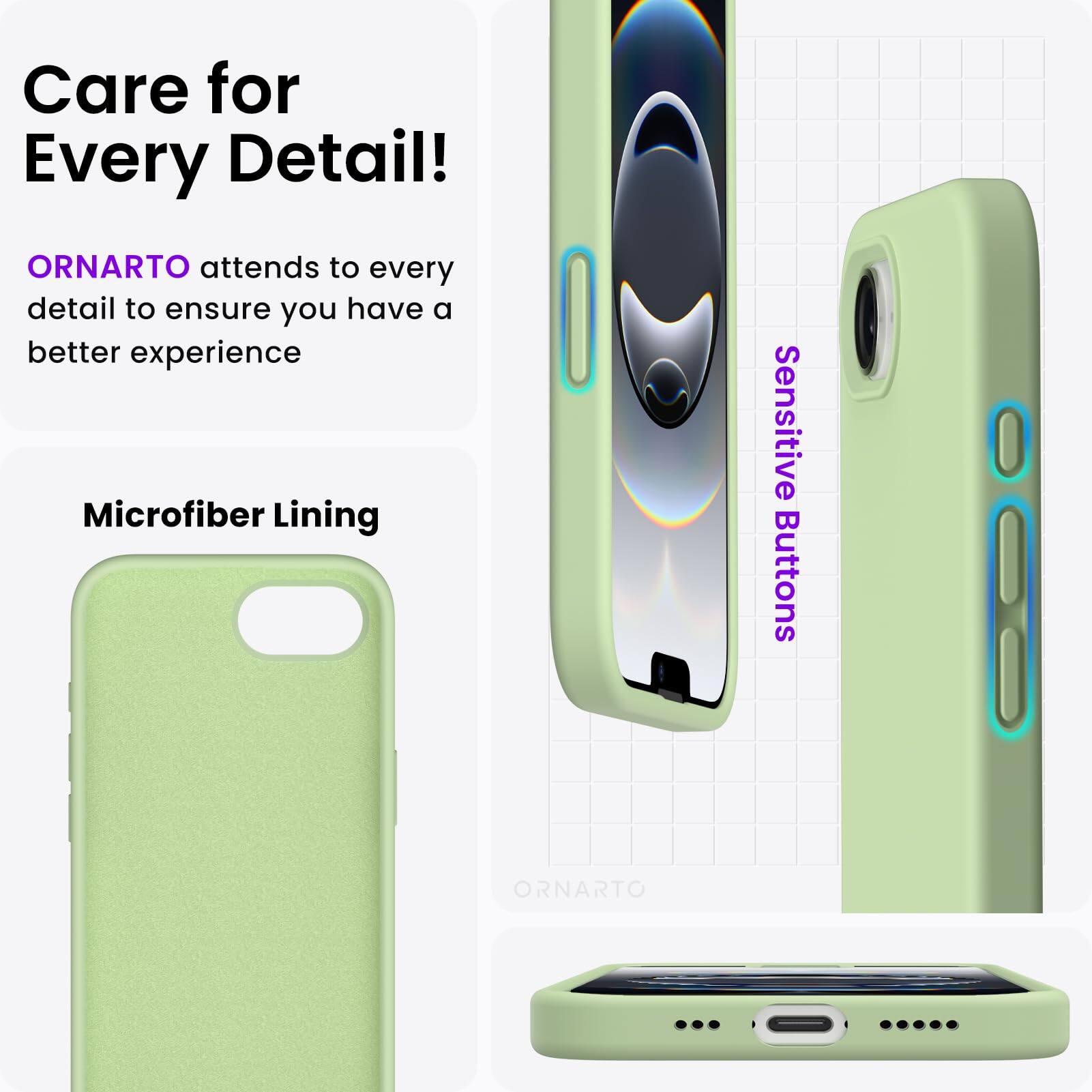 Care for Every Detail!  
ORNARTO attends to every detail to ensure you have a better experience  

Microfiber Lining  
Sensitive Buttons