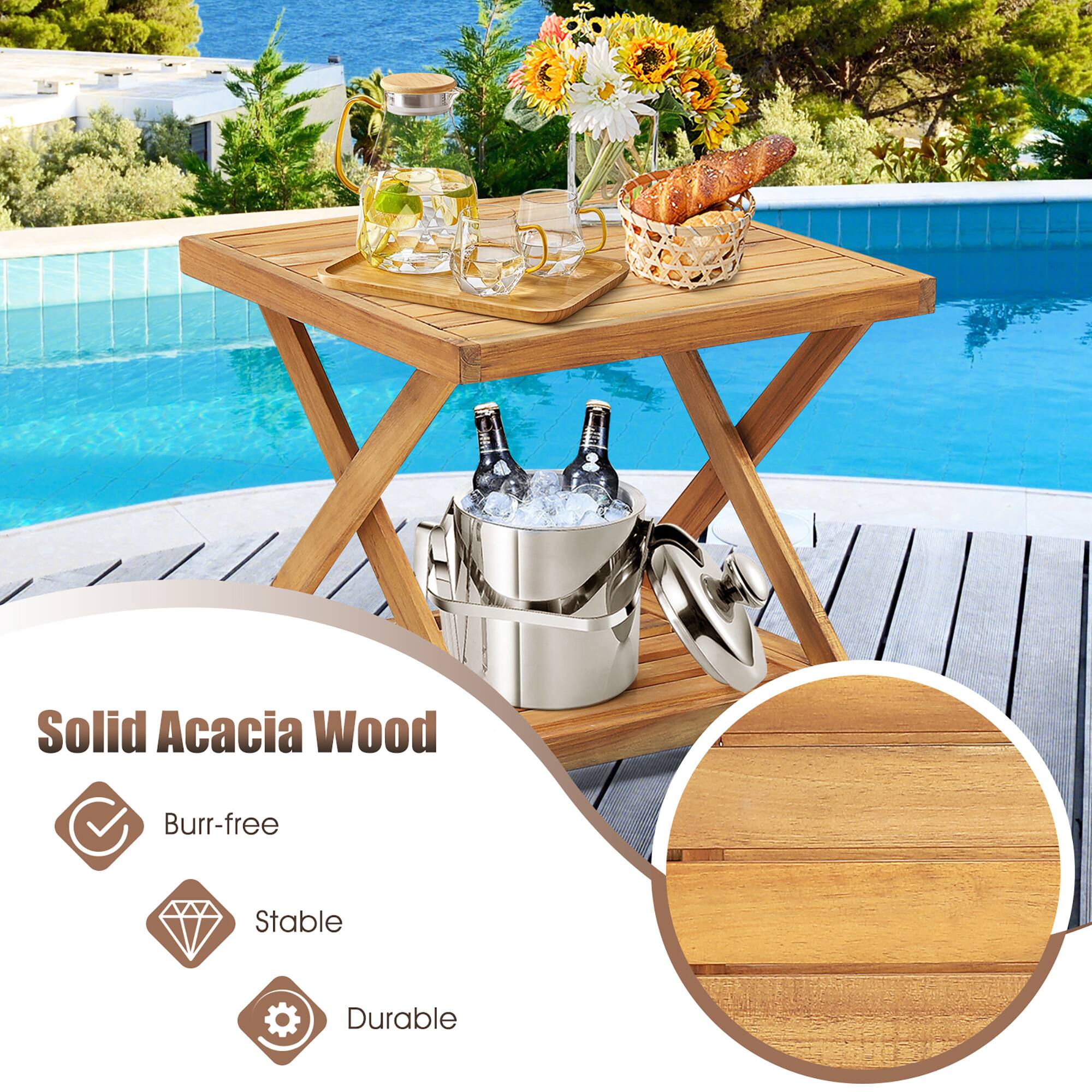 Solid Acacia Wood

- Burr-free
- Stable
- Durable