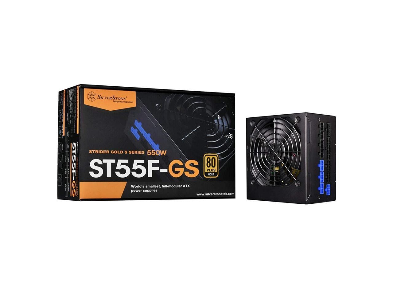 SilverStone - ST55F-GS, 80 PLUS Gold 550W, Fully Modular, ATX Power Supply price history on PriceWatchPro