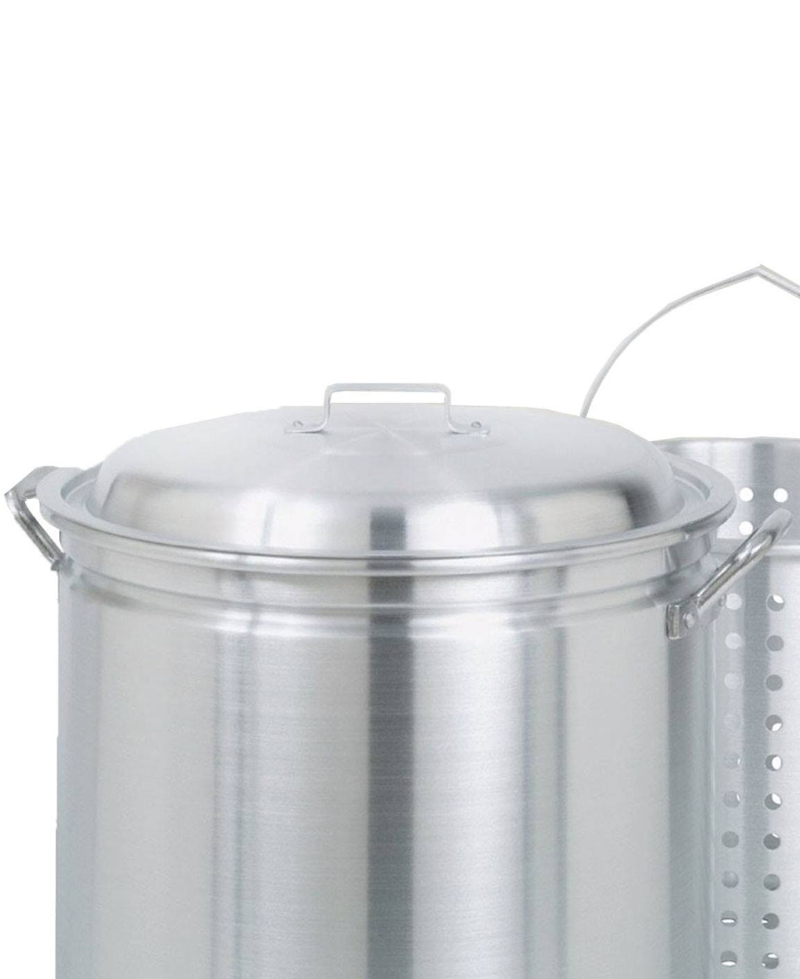 Alt View 1. Bayou Classic - Bayou Classic 82 Quart Stainless Steel Bayou Boiler Stockpot, Lid, 1182, Silver - Silver.