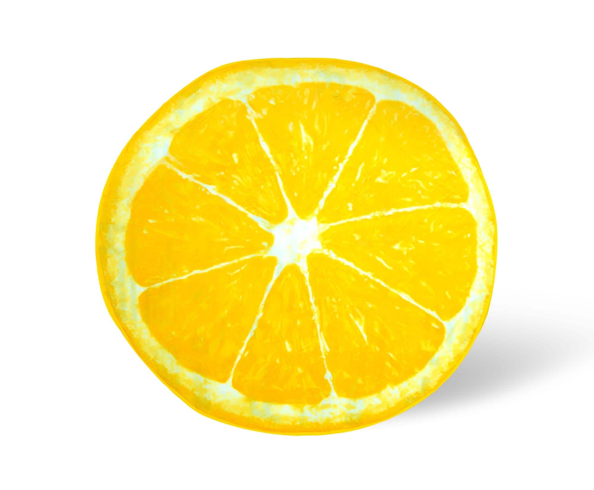 Toynk - Lemon Slice Round Fleece Throw Blanket | 60 Inches - Yellow price history on PriceWatchPro