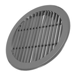 Unique Bargains - 12 Inch Round Ceiling Diffuser, Aluminum Register Circular Outlet Soffit Vent for HVAC Bathroom Kitchen Garage - Dark Gray