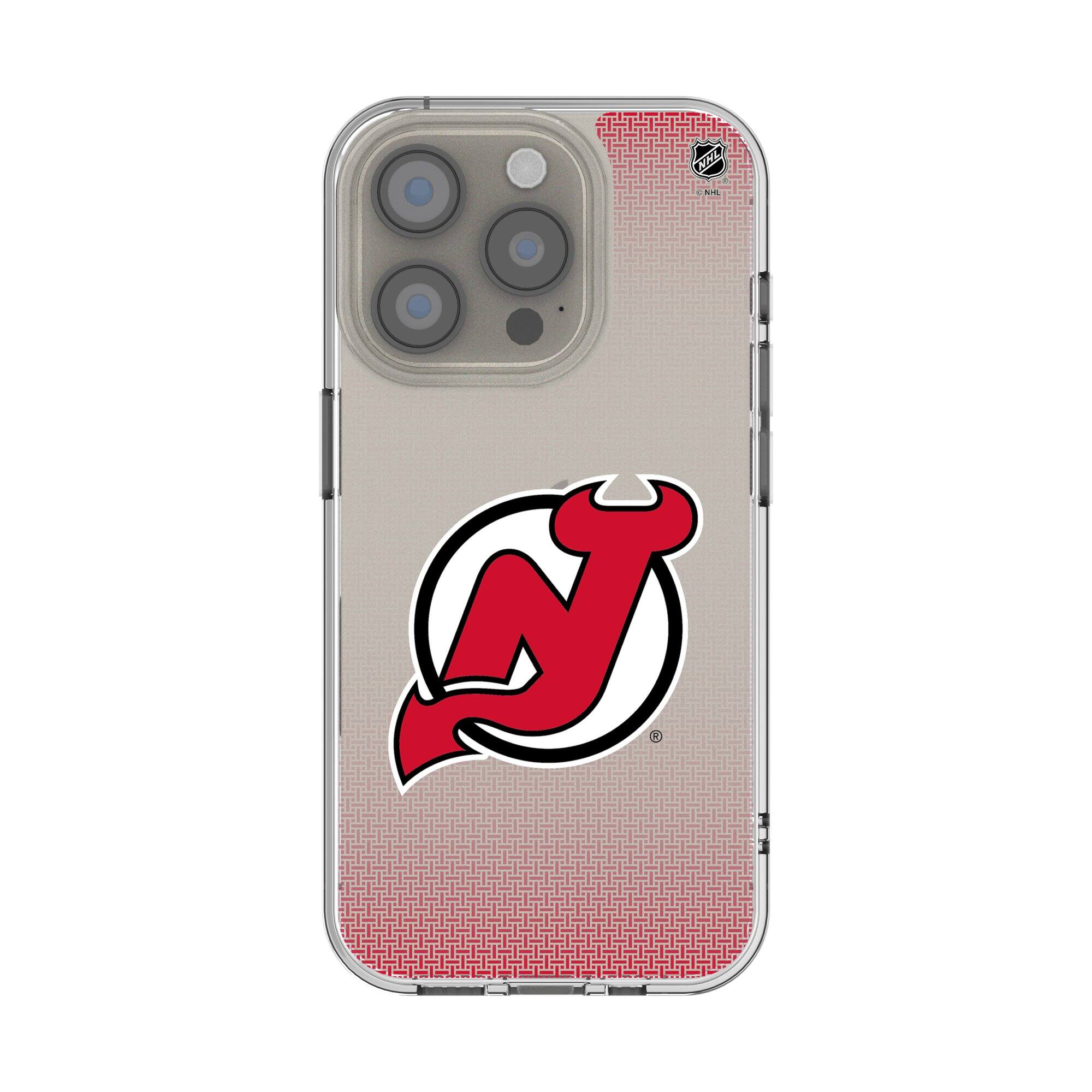 Keyscaper NHL New Jersey Devils Linen Logo iPhone Clear Case 14 Pro ...