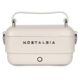 Nostalgia - 32 oz. Classic Retro Heated Lunchbox - Cream