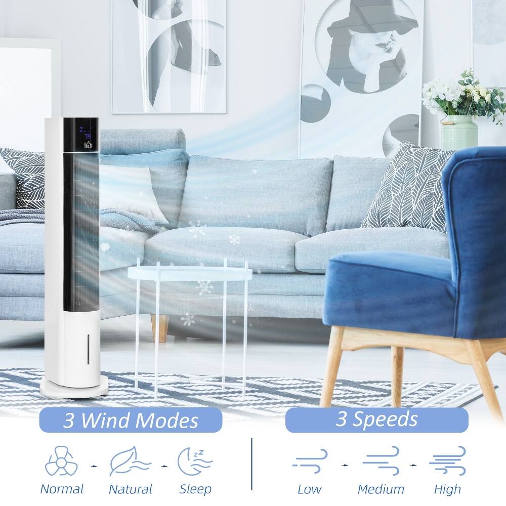 3 Wind Modes  
Normal  
Natural  
Sleep  

3 Speeds  
Low  
Medium  
High