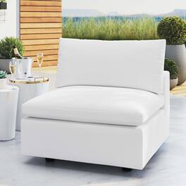 Commix Sunbrella® Outdoor Patio Armless Chair by Modway - White