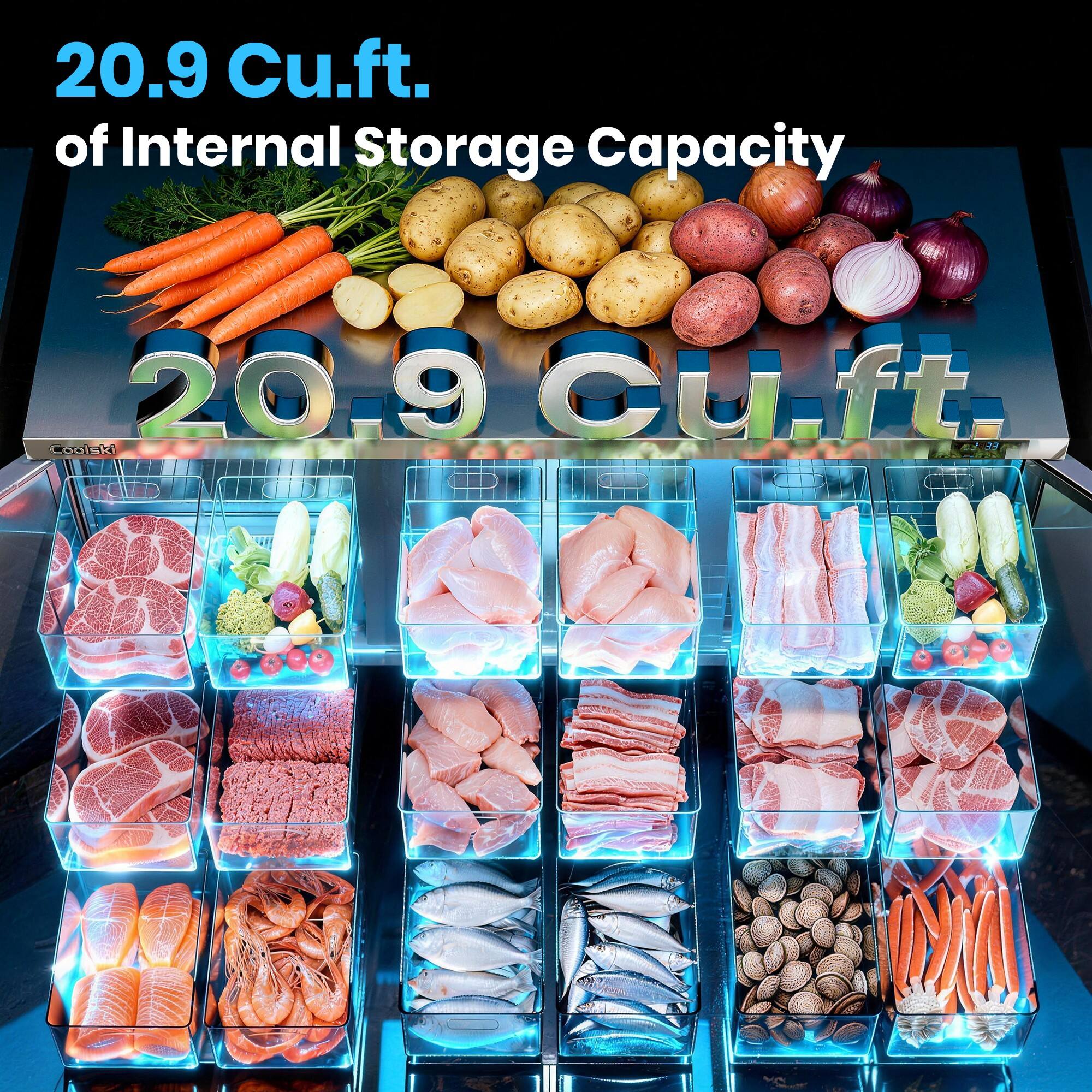 20.9 Cu.ft. of Internal Storage Capacity