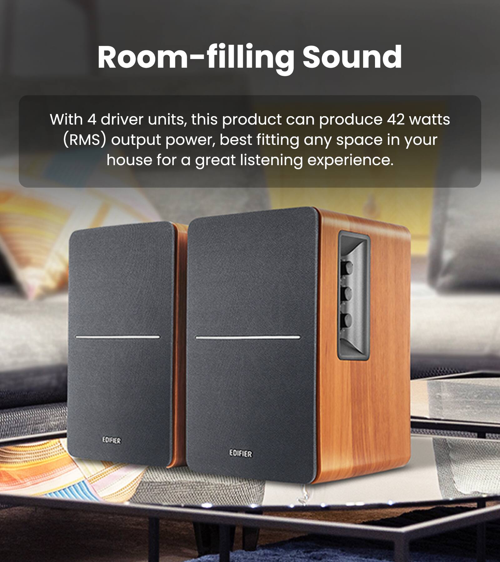 Edifier R1280DBs Powered Bluetooth Computer Speakers, Bookshelf