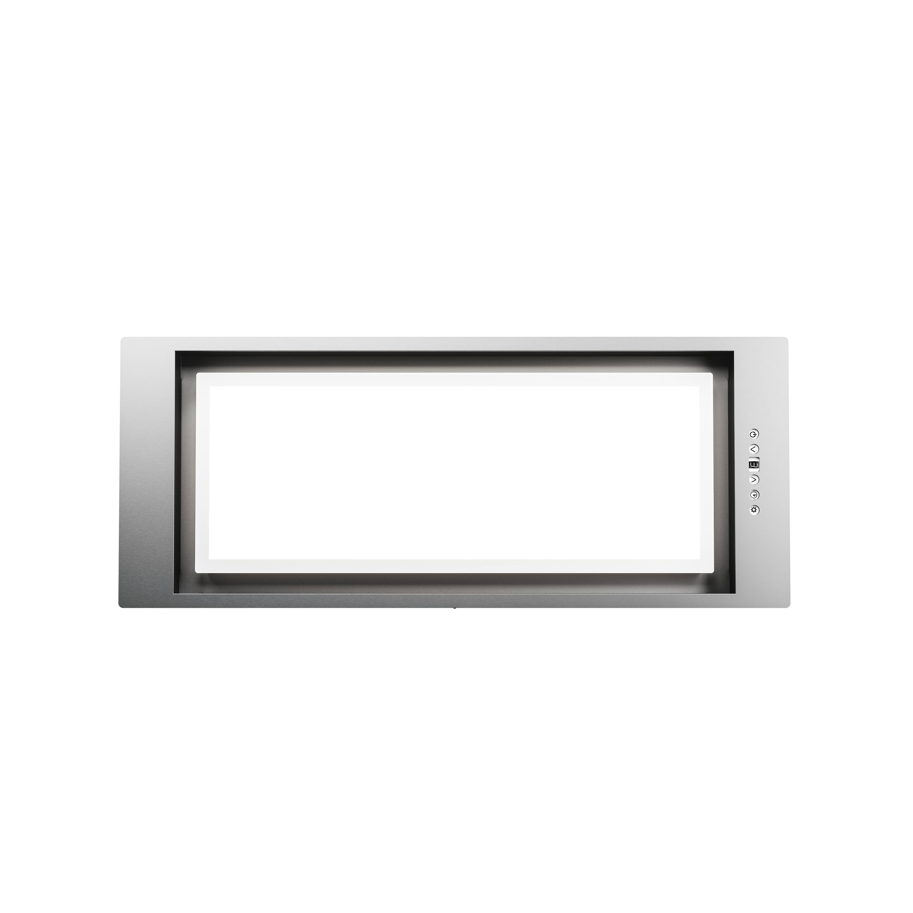 Alt View 21. Zephyr - Tornado Glo 28 in. Insert Range Hood with LED Lights - Stainless Steel.