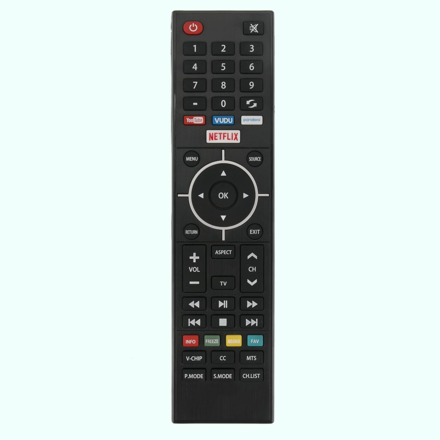 ALLIMITY - Replacement Remote Control WS-2258, Fit for Westinghouse/Element LED TV WD43UB4530 WE50UB4417 WE55UB4417 WD32HBB101 - Black