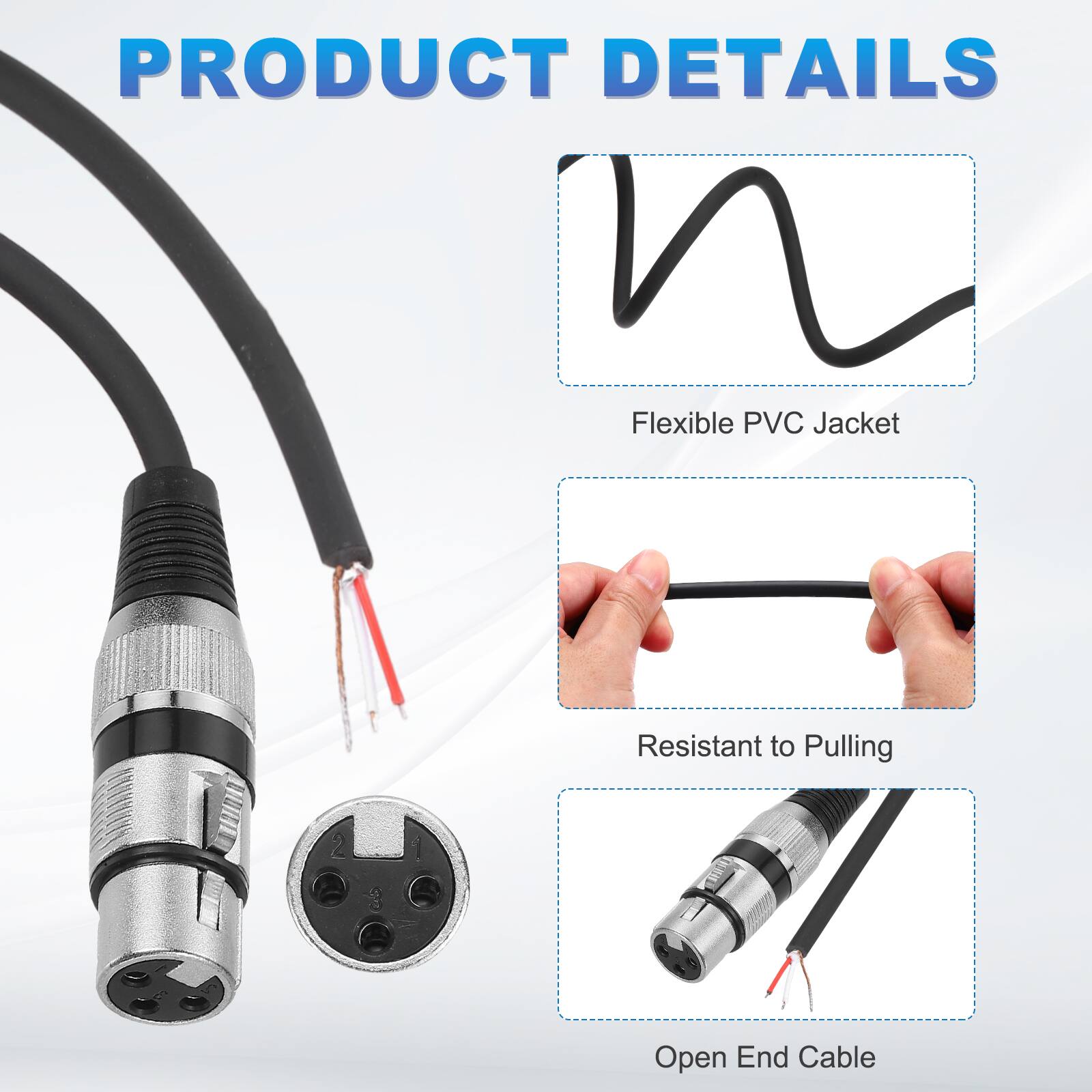 PRODUCT DETAILS

- Flexible PVC Jacket
- Resistant to Pulling
- Open End Cable