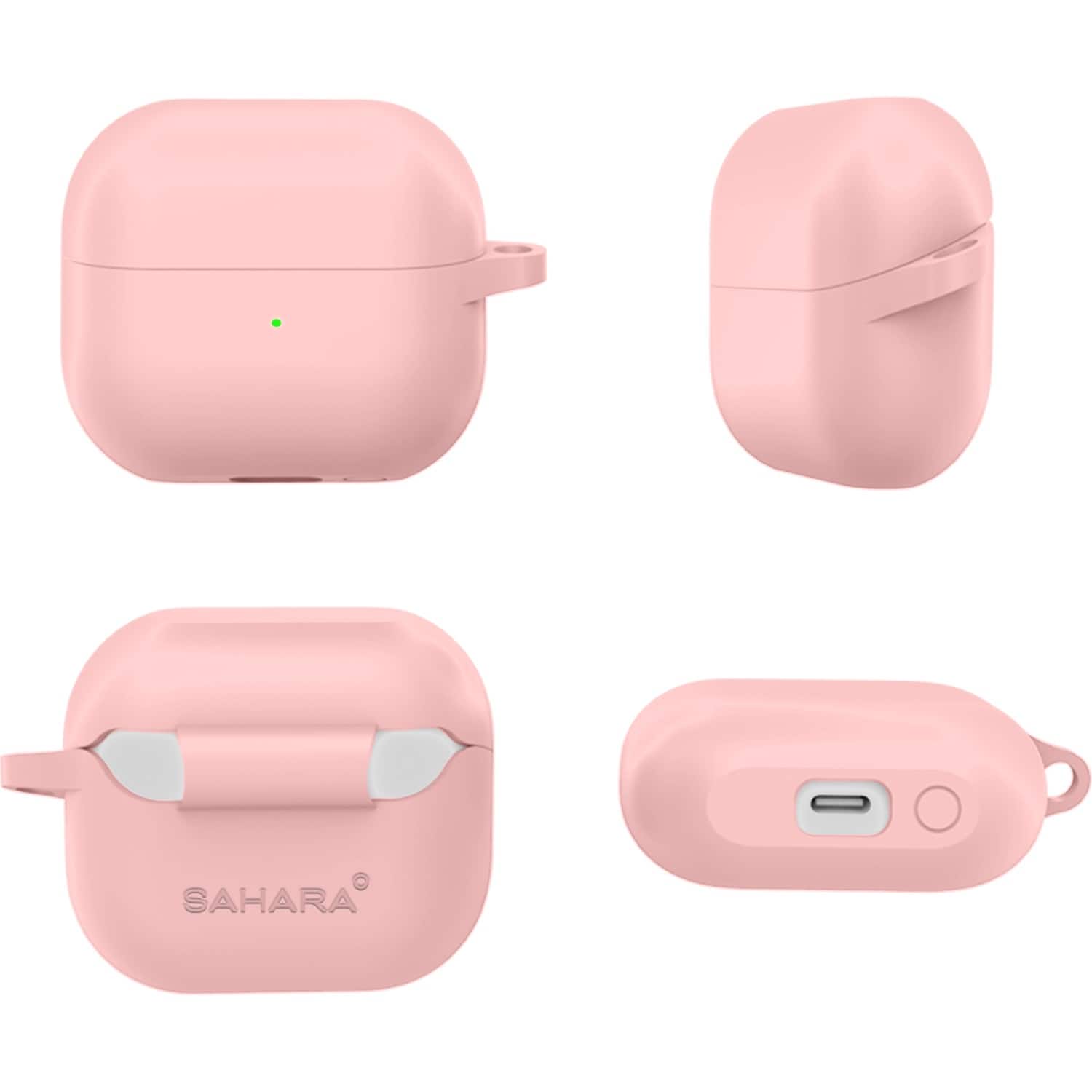 Alt View 12. SaharaCase - Venture Series Silicone Case for Samsung Galaxy Buds3, Buds3 Pro and Buds3 FE Headphones - Desert Rose.