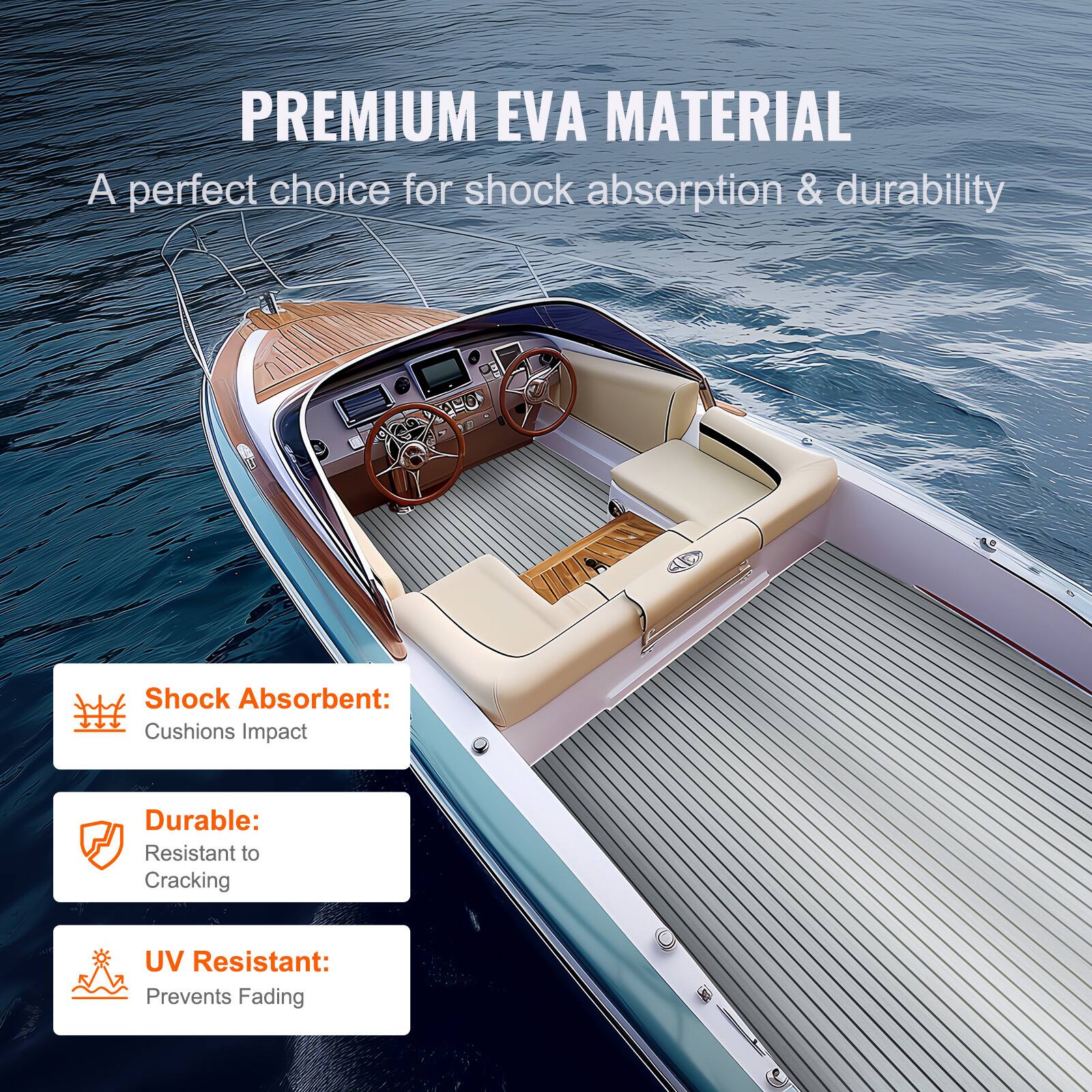 PREMIUM EVA MATERIAL  
A perfect choice for shock absorption & durability  

- Shock Absorbent: Cushions Impact  
- Durable: Resistant to Cracking  
- UV Resistant: Prevents Fading