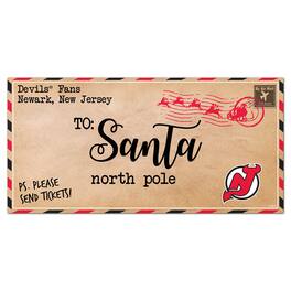 Fan Creations - New Jersey Devils 6'' x 12'' Letter to Santa Sign - Multicolor