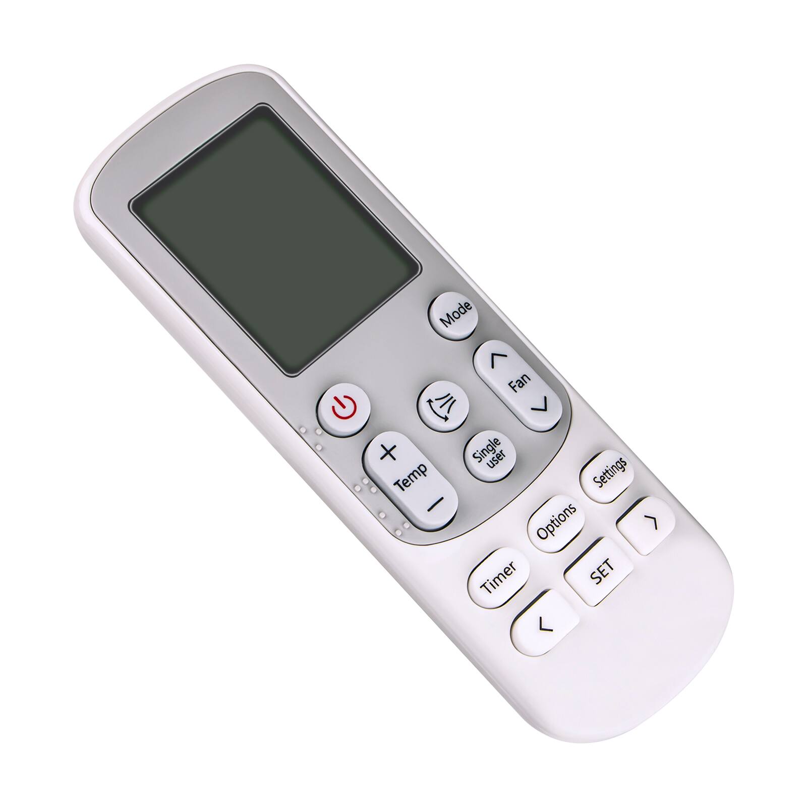 Mode Fan Temp Single user Settings Options Timer SET