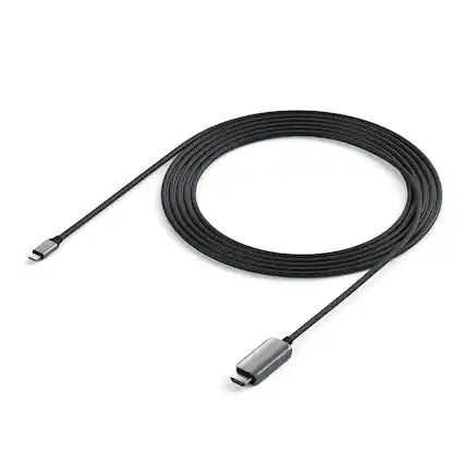 Front. Satechi - USB-C to HDMI 2.1 8K Cable (2m/6.5ft) - 8K@60Hz, 4K@120Hz, Thunderbolt 3/4 for MacBook Pro/Air, iPad, iPhone.