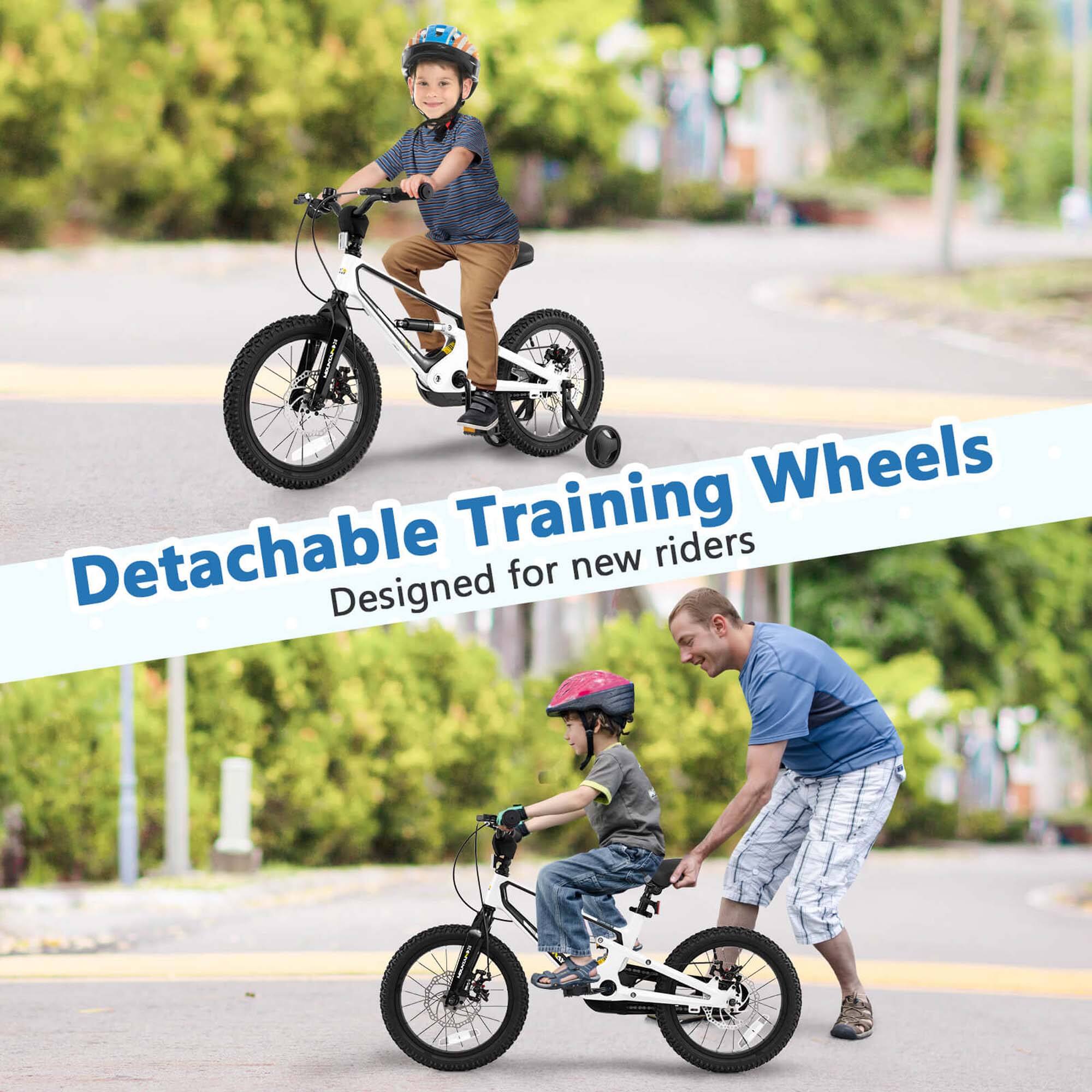 Detachable Training Wheels  
Designed for new riders