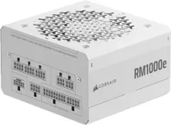 CORSAIR - RMe Series RM1000e 80 PLUS Gold Fully Modular Low-Noise ATX 3.1 and PCIE 5.1 Power Supply - White - Front_Zoom
