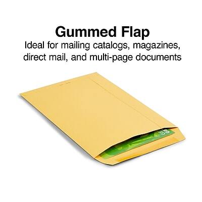 Gummed Flap  
Ideal for mailing catalogs, magazines, direct mail, and multi-page documents