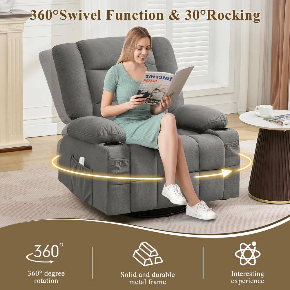360° Swivel Function & 30° Rocking

360° degree rotation

Solid and durable metal frame

Interesting experience