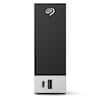 Front. Seagate - One Touch Hub 16TB External USB-C and USB 3.0 Desktop Hard Drive with Rescue Data Recovery Services - Black.
