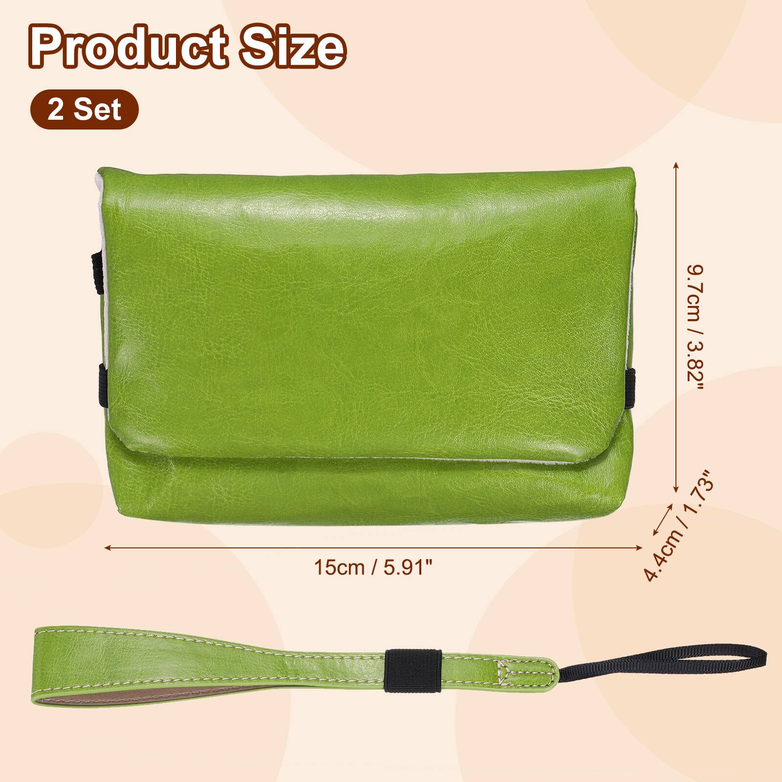 Product Size  
2 Set  
15cm / 5.91"  
9.7cm / 3.82"  
4.4cm / 1.73"