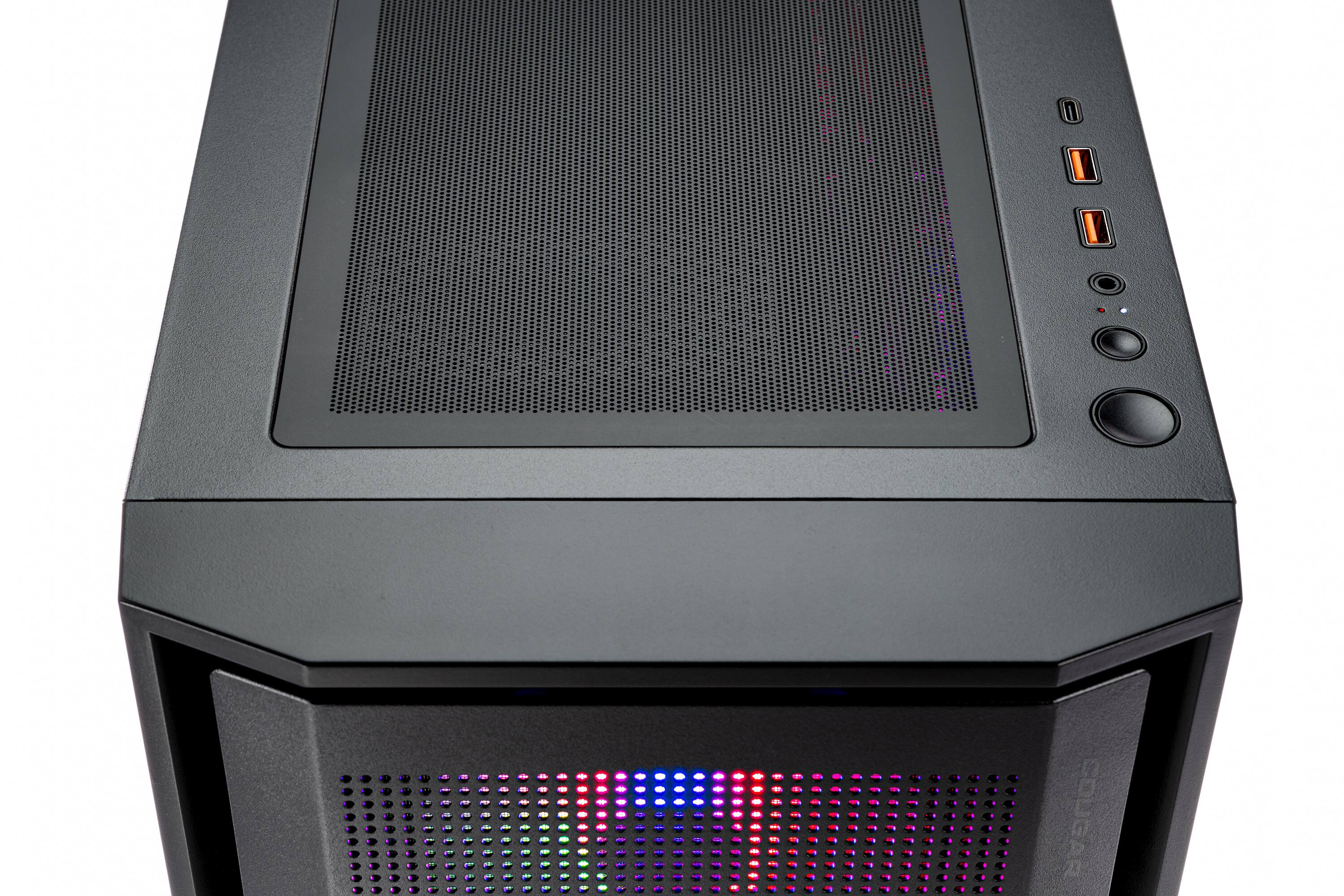 Back. Skytech Gaming - Skytech RAMPAGE2 - AMD Ryzen 7 7700X, 5070 Ti, 32GB 6000 MHz DDR5 RAM, 850W GOLD A3 PSU - Black.