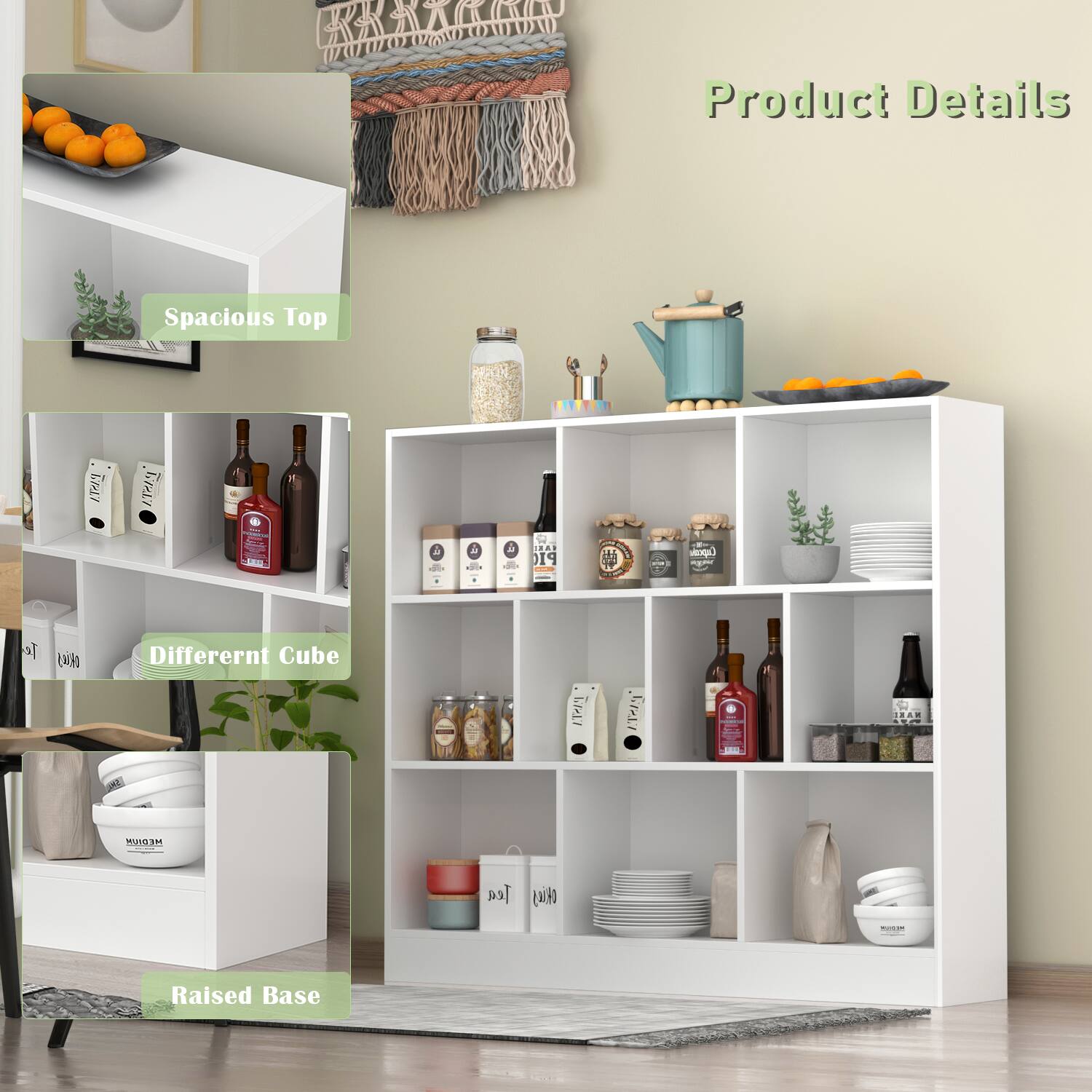 Product Details

- Spacious Top
- Different Cube
- Raised Base