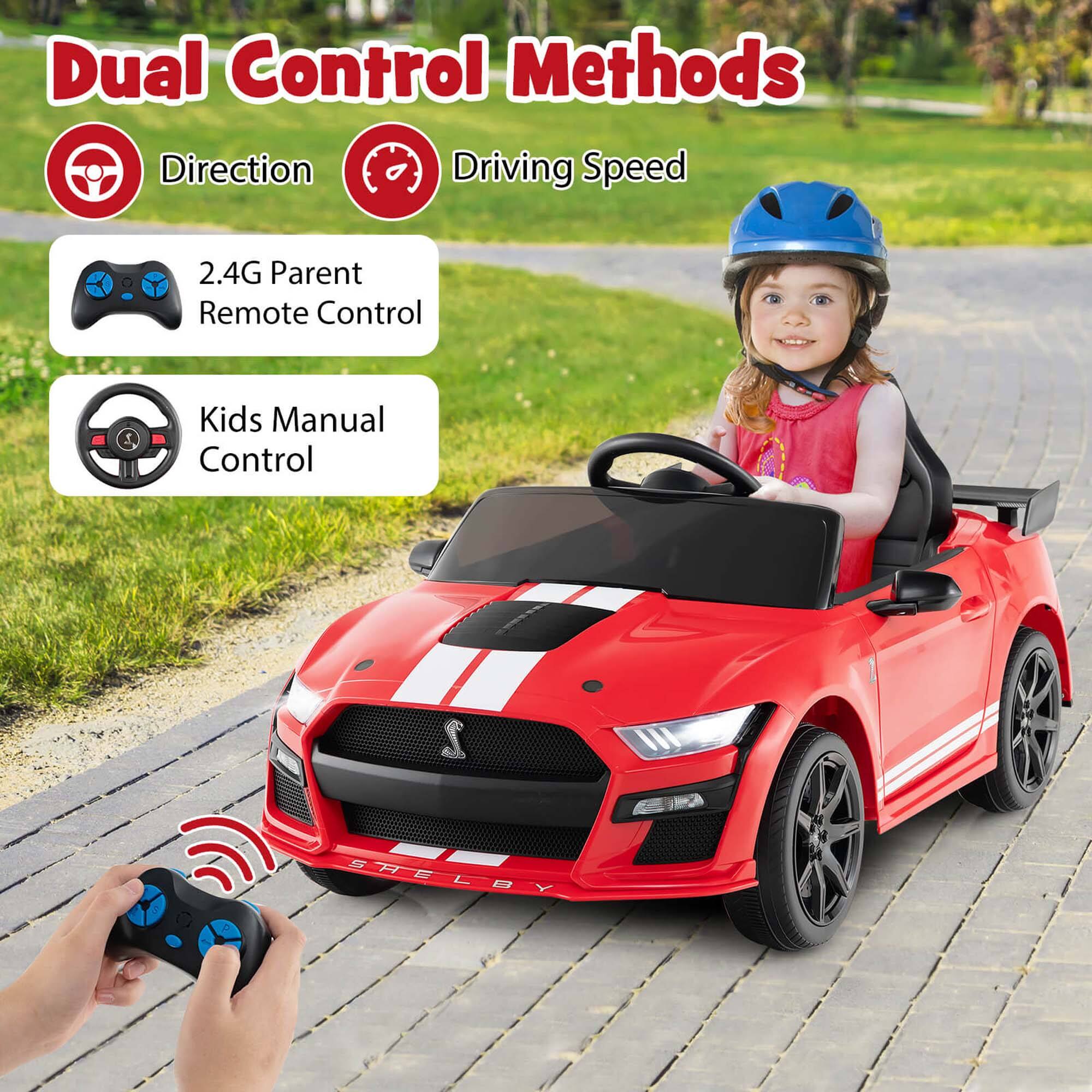 Dual Control Methods

- Direction
- Driving Speed

2.4G Parent Remote Control

Kids Manual Control