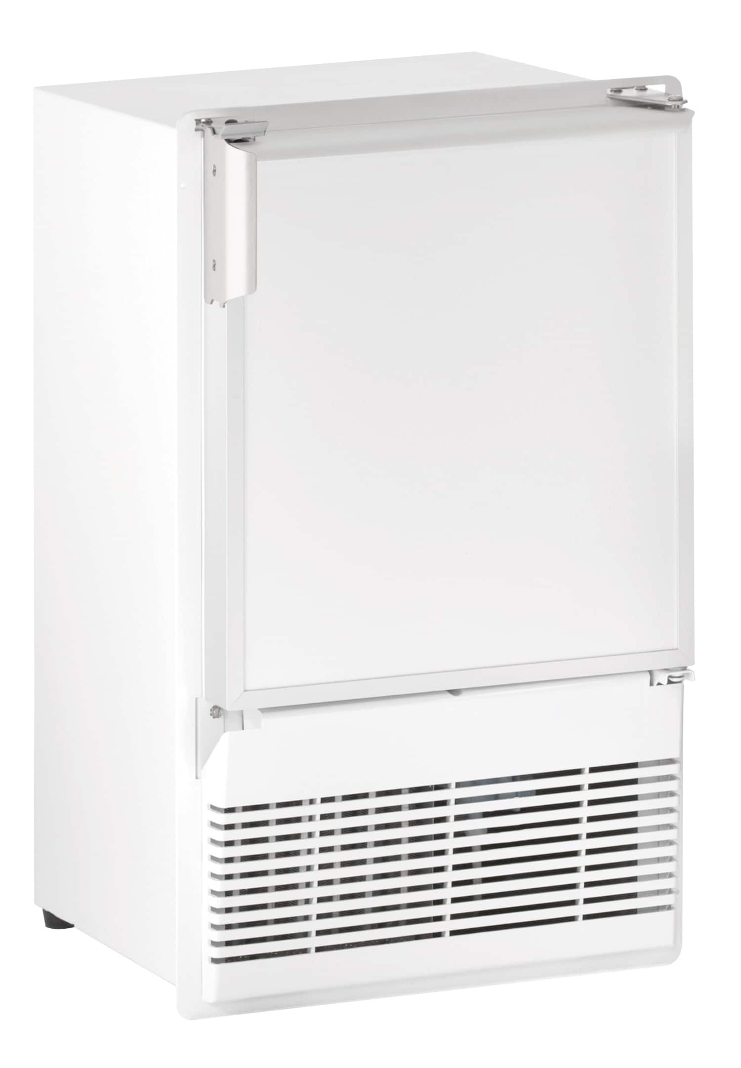 U-Line - 14" 23-lb. Freestanding Ice Maker - White - Angle_Zoom