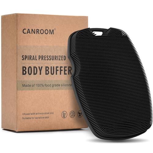 CANROOM SPIRAL PRESSURIZED BODY BUFFER  
Made of 100% food grade silicone infused with antimicrobial zinc  
Suitable for sensitive skin